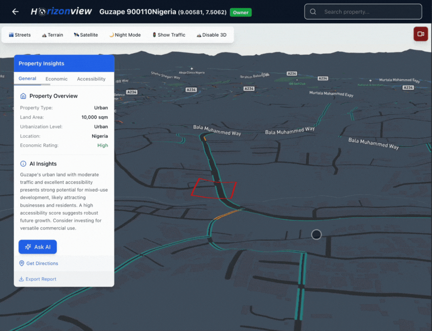 AI assistant interacting with property